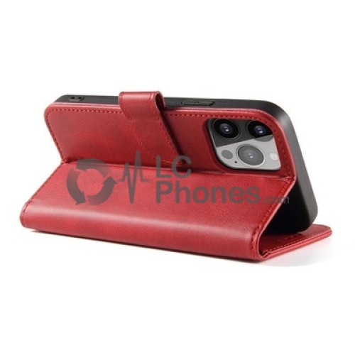 Samsung Galaxy S23 5G S911 - Magnet Elegant Flip Cover Case Red