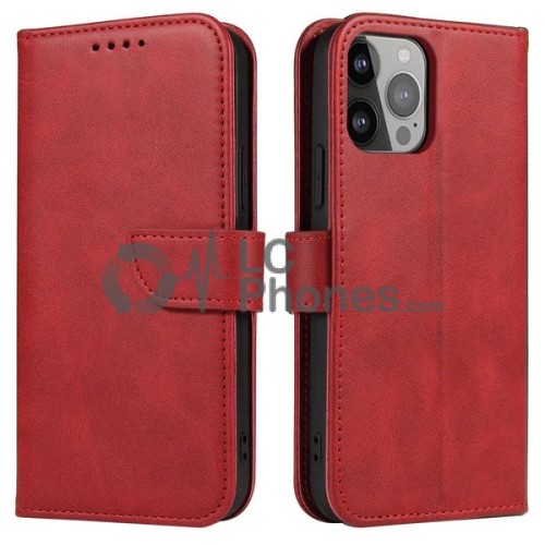 Samsung Galaxy S23 5G S911 - Magnet Elegant Flip Cover Case Red