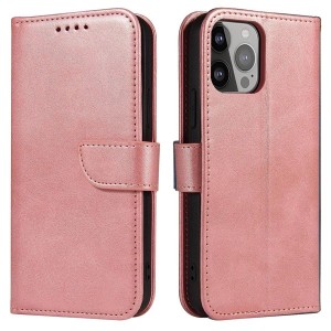 Samsung Galaxy S23 5G S911 - Magnet Elegant Flip Cover Case Pink