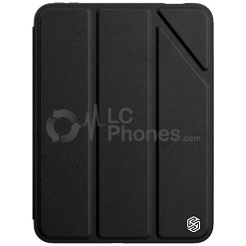 iPad Mini 6 (2021) A2567 A2568 - Nillkin Bevel Leather Case with Flip Smart Sleep Black