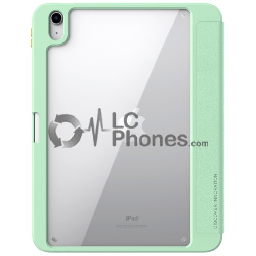 iPad 10th Gen (2022) 10.9 inch A2757 A2777 A2696 / 11th Gen 2025 A3354 A3355 A3356 - Nillkin Bevel Leather Case with Flip Smart Sleep Green