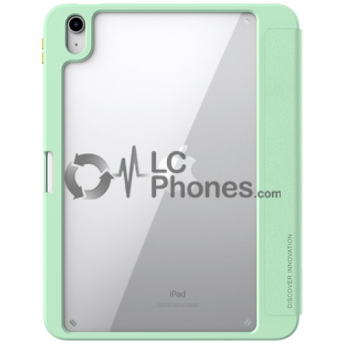 iPad 10th Gen (2022) 10.9 inch A2757 A2777 A2696 - Nillkin Bevel Leather Case with Flip Smart Sleep Green