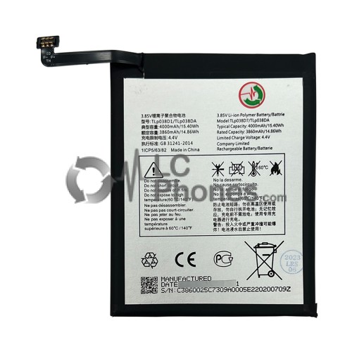 TCL 20E 6125F - Battery TLp038DA 4000mAh 15.40Wh