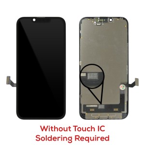 iPhone 14 - Full Front OLED Display Digitizer without Touch IC  Black