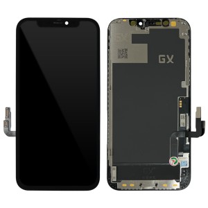 iPhone 12 / 12 Pro - LCD Hard OLED Digitizer Black A+++ GX