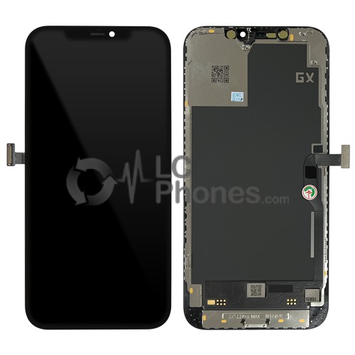 iPhone 12 Pro Max - LCD Hard OLED Digitizer Black A+++ GX