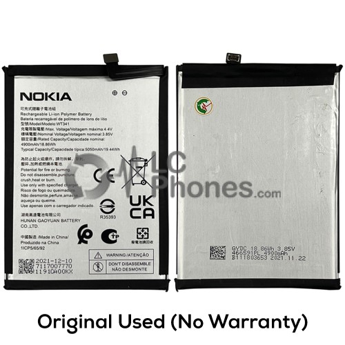 Nokia G21 TA-1418 - (Original Used) Battery WT341 4900mAh 18.86Wh (No Warranty)