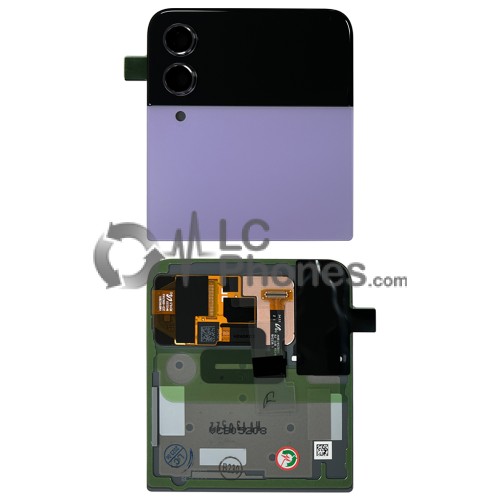 Samsung Galaxy Z Flip4 5G F721 - Battery Cover with Display LCD Sub Purple < Service Pack >