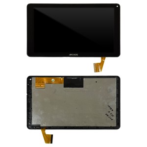 Archos 101e Neon - Full Front LCD Digitizer with Frame Black