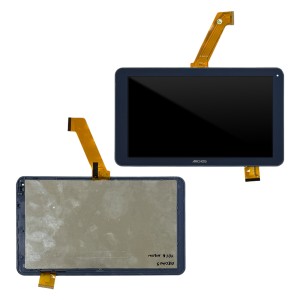 Archos 101e Neon - Full Front LCD Digitizer with Frame Blue