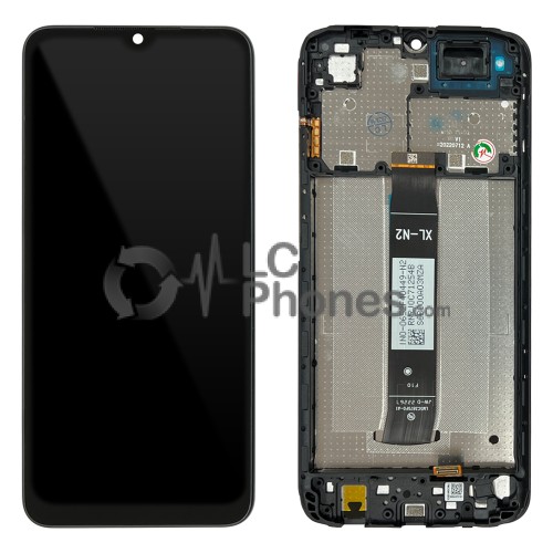 Xiaomi Redmi A1 220733SG / A1 Plus 220733SFG - Full Front LCD Digitizer with Frame Black < Service Pack >