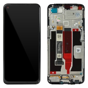 Realme 8 5G RMX3241 - Full Front LCD Digitizer with Frame Black 