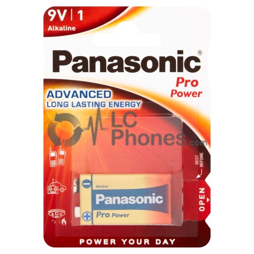 Panasonic - Pro Power Battery 6LR61 9V Square Block