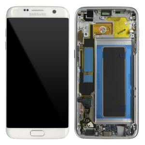 Samsung Galaxy S7 Edge G935F - Full front LCD Digitizer With Frame White 