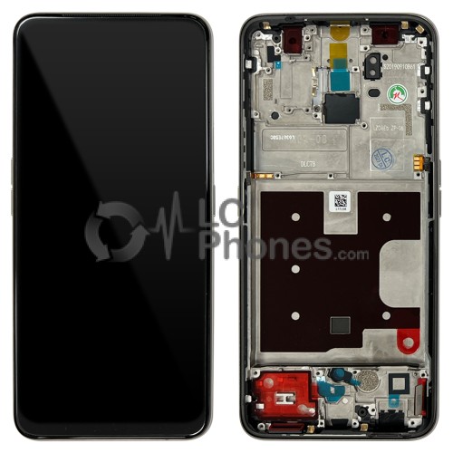 Oppo Reno2 Z CPH1945 - Full Front LCD Digitizer with Frame Sky White < Service Pack >