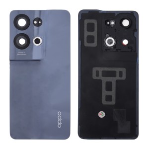 OPPO Reno8 Pro CPH2357 - Battery Cover with Adhesive & Camera Lens Glazed Black