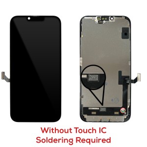iPhone 14 Plus - Full Front OLED Display Digitizer without Touch IC  Black