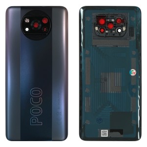 Xiaomi Poco X3 Pro - Battery Cover with Camera Lens and Adhesive Phantom Black