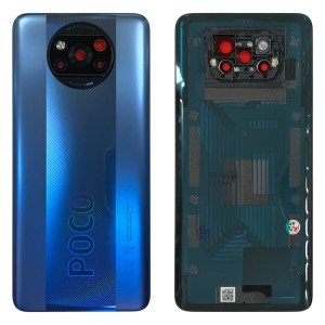 Xiaomi Poco X3 Pro - Battery Cover with Camera Lens and Adhesive Frost Blue