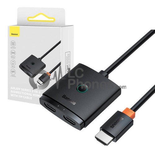 Baseus - HDMI Switch with 1m Cable Cluster Black