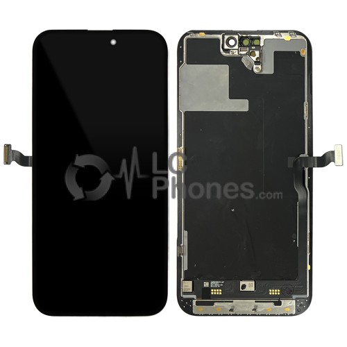 iPhone 14 Pro Max - Full Front OLED Display Digitizer Black without Proximity Sensor < Service Pack >