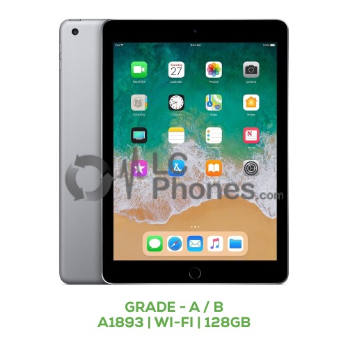 iPad 9.7 (2018) 6th Gen A1893 Wi-Fi 128GB Grade A / B