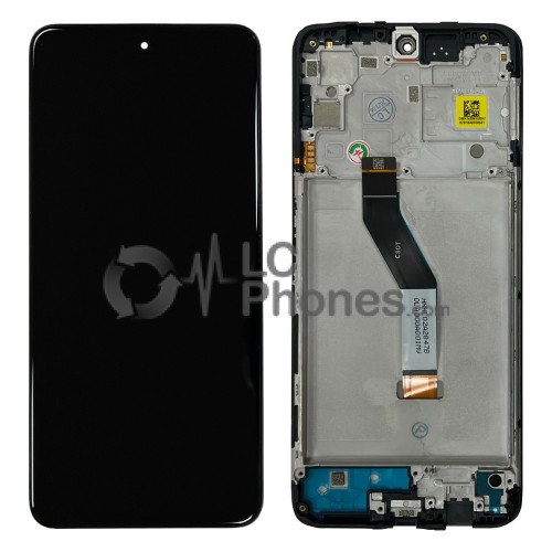 Xiaomi Redmi Note 11S 5G / Poco M4 Pro 5G / Redmi Note 11T 5G - Full Front LCD Digitizer with Frame Black < Service Pack >