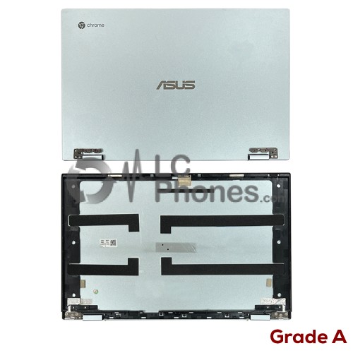 Asus Chromebook Flip 14” C434TA - Front Housing Cover with Hinges Silver (Original Used) Grade A