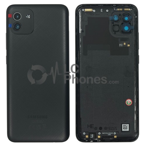 Samsung Galaxy A03 A035 - Back Housing Cover Black < Service Pack >