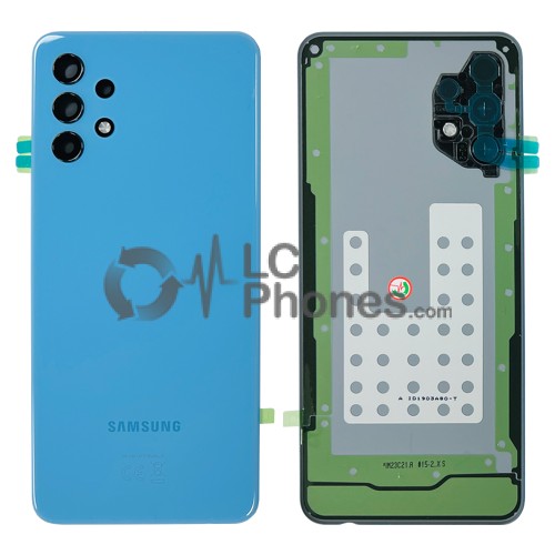 Samsung Galaxy A32 5G A326 - Battery Cover with Adhesive & Camera Lens Awesome Blue < Service Pack >