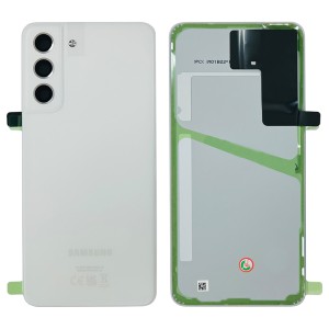 Samsung Galaxy S21 FE G990 - Battery Cover with Camera Lens and Adhesive White 