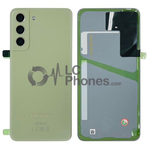 Samsung Galaxy S21 FE G990 - Battery Cover with Camera Lens and Adhesive Olive < Service Pack >