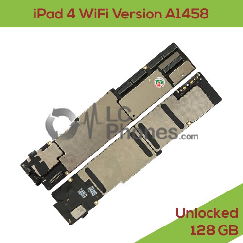 iPad 4 WiFi Version A1458 - Fully Functional Logic Board UNLOCKED 128Gb