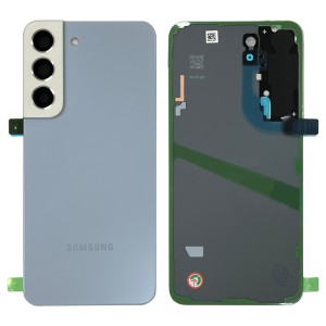 Samsung Galaxy S22 5G S901 - Battery Cover Original with Camera Lens and Adhesive Sky Blue 