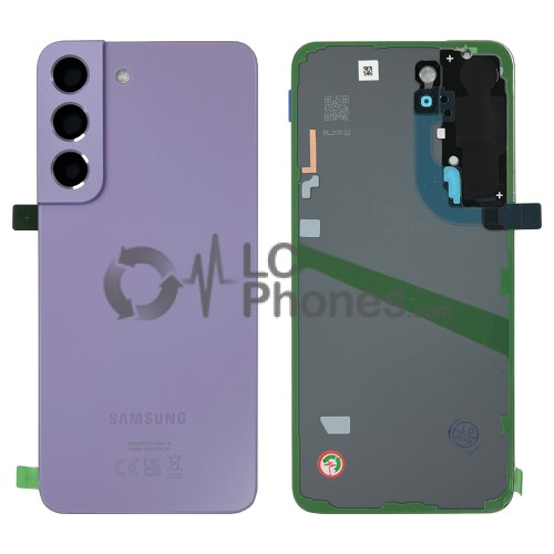 Samsung Galaxy S22 5G S901 - Battery Cover Original with Camera Lens and Adhesive Bora Purple < Service Pack >