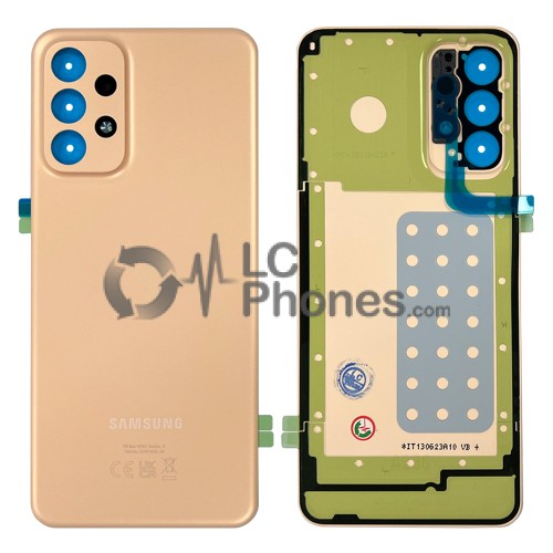 Samsung Galaxy A23 5G A236 - Battery Cover with Camera Lens and Adhesive Peach < Service Pack >