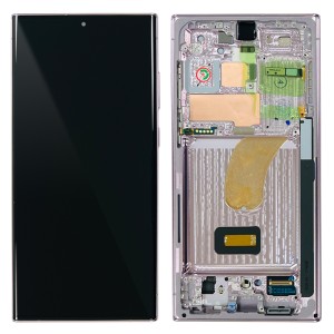 Samsung Galaxy S23 Ultra 5G S918 - Full Front LCD Digitizer with Frame Lavender 