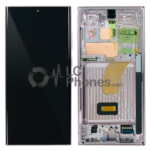 Samsung Galaxy S23 Ultra 5G S918 - Full Front LCD Digitizer with Frame Lavender < Service Pack >