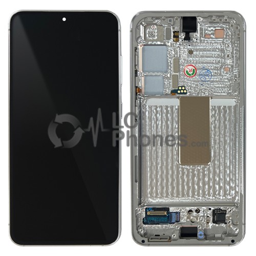 Samsung Galaxy S23 5G S911 - Full Front LCD Digitizer with Frame Lime < Service Pack >