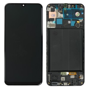 Samsung Galaxy A50s A507 - Full Front LCD Digitizer with Frame Black 