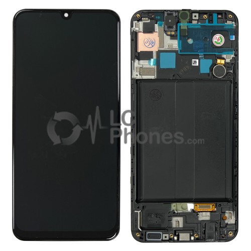 Samsung Galaxy A50s A507 - Full Front LCD Digitizer with Frame Black < Service Pack >