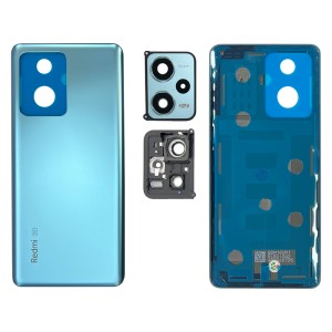 Xiaomi Redmi Note 12 Pro+ 22101316UCP - Battery Cover with Camera Lens and Adhesive Iceberg Blue