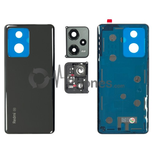 Xiaomi Redmi Note 12 Pro+ 22101316UCP - Battery Cover with Camera Lens and Adhesive Obsidian Black