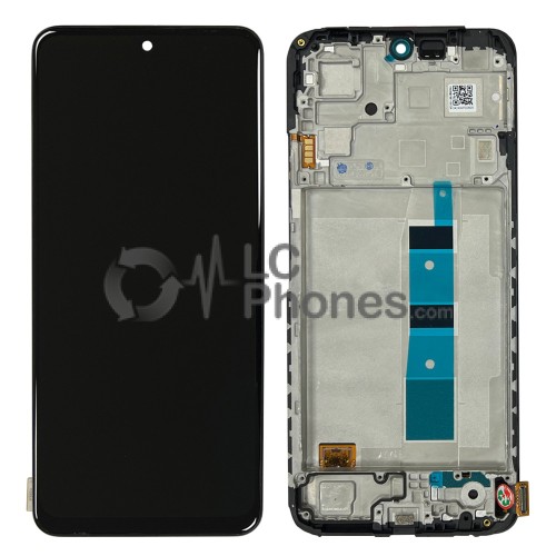 Xiaomi Redmi Note 12 4G 23021RAAEG, 23021RAA2Y, 23027RAD4I, 23028RA60L - OLED Full Front LCD Digitizer with Frame Black