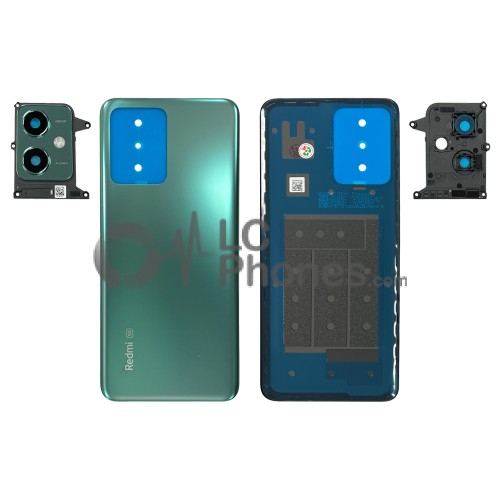 Xiaomi Redmi Note 12 22111317I - Battery Cover with Camera Lens and Adhesive Frosted Green