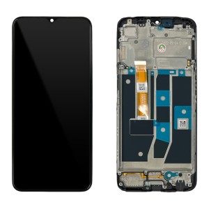 OPPO A54S CPH2273 - Full Front LCD Digitizer with Frame Black 