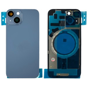 iPhone 14 - Battery Cover with Camera Lens & Plate Blue