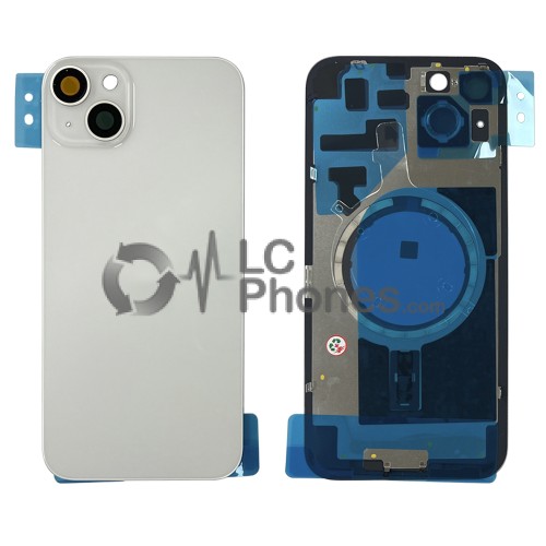 iPhone 14 Plus - Battery Cover with Camera Lens & Plate White