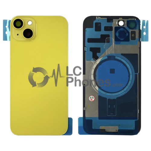 iPhone 14 Plus - Battery Cover with Camera Lens & Plate Yellow