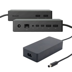 Microsoft Surface - Docking Station with Security Lock Slot,  Ethernet, Audio,  2x Mini DisplayPort, 4x USB 3.0 with Charger 